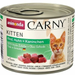 ANIMONDA konzerva CARNY Kitten - hovězí + krůtí srdce — Náhled 2 z 6