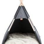 Jeskyňka TIPI, 70 x 70 x 70 cm, plsť, antracit — Náhled 2 z 6
