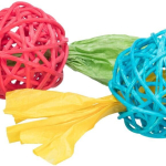 Set ratanových míčků s třásněmi, ø 4 × 13 cm — Náhled 1 z 3