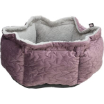 Xmas - Kulatý pelech ESTELLE 50 cm, vysoký okraj, samet/plyš — Náhled 2 z 6