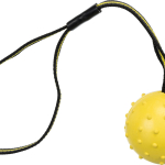 SPORTING míč tvrdý na nylon.pásku, přírodní guma 6 cm/35 cm — Náhled 1 z 2