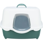 Toaleta pro kočky DAVIO TOP, 56 x 39 x 39 cm, zelená/bílá — Náhled 2 z 6