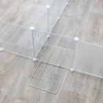 Interiérový výběh, kov/plast, 140 x 35 x 70 cm, bílá — Náhled 4 z 6