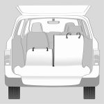 Autopotah do nákladového prostoru béžový, dělitelný 1,8x1,3m — Náhled 2 z 2