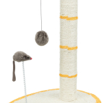 Škrábadlo válec 50cm+míč, myš+pružina na podestě 40x30cm — Náhled 2 z 6