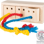 Hra pro králíky - dřevěná kostka na pamlsky 16x6x7 cm — Náhled 3 z 6