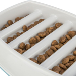 Miska k pomalému krmení, design mříž, 0,25l/21 ×14 cm, plast/TPR, šedá — Náhled 4 z 6