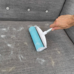 XXL váleček na odstranění chlupů z textilu 20 × 30 cm, silikon, bílá/tyrkysová — Náhled 3 z 6