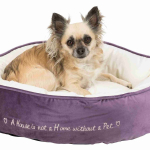 Pelech kulatý PET´S HOME 50 cm fialovo/krémový - DOPRODEJ — Náhled 1 z 6