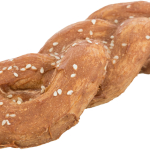 Denta Fun Chicken Bread [50ks], žvýkací pletýnka z buvolí kůže s masem, 15cm/75 g — Náhled 1 z 3