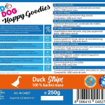 KIDDOG kachní proužky, 100 % masa 250 g — Náhled 2 z 2