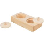 Snack Box - interaktivní hra pro králíčky, 14 x 3 x 7 cm, dřevo — Náhled 3 z 6
