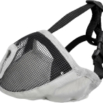 Náhubek pro krátkonosá plemena, polyester S-M, 31cm, šedý — Náhled 4 z 6