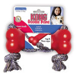 Kong Goodie Bone Medium gumová kost s lanem 14cm — Náhled 2 z 2