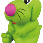 Latexový pejsek různé barvy, plěný 11 cm — Náhled 2 z 4