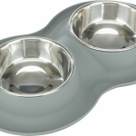 Set nízkých nerez misek v silikonovém prostírání, × 0.4 l/ø 16 cm/40 × 5 × 23 cm, šedá — Náhled 2 z 6