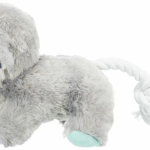 JUNIOR Dog, plyšový pes pro štěně, se zvukem a lanem, 24cm — Náhled 5 z 6
