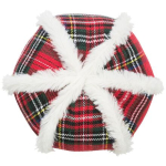 Xmas Ball - vánoční látkový míč zdobený plyšem, 15 cm — Náhled 2 z 2