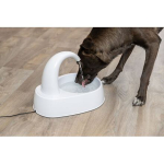 Fontánka na vodu s oblým kohoutkem, 2,5 l/25 × 24,5 × 35 cm, plast, bílá (RP 2,90 Kč) — Náhled 1 z 4
