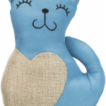 Kočka XXL, juta/polyester, 22cm - DOPRODEJ — Náhled 3 z 3