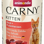 ANIMONDA konzerva CARNY Kitten - hovězí + krůtí srdce — Náhled 5 z 6