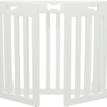 Branka pro psy 4 díly 60-160 x 75 cm bílá — Náhled 5 z 6