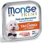 MONGE FRESH - paštika a kousky s em 100 g pro psy — Náhled 2 z 6