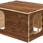 Natural Living přírodní dř. domek HILKE s jesličkami 40x23x32 cm — Náhled 5 z 6