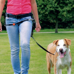 EASY WALK 1,3 m s opaskem 85-110cm/38mm pro volné ruce,černý / DOPRODEJ — Náhled 2 z 2