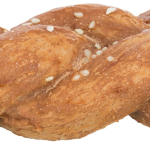 Denta Fun Chicken Bread [50ks], žvýkací pletýnka z buvolí kůže s masem, 15cm/75 g — Náhled 2 z 3