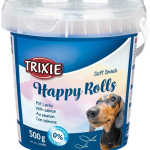Soft Snack Happy Rolls - tyčinky s lososem, kyblík 500 g — Náhled 1 z 2