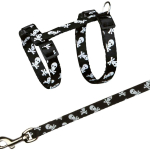Postroj pro kočku motiv LEBKA 27-46 cm/10 mm/1,20 m — Náhled 3 z 4