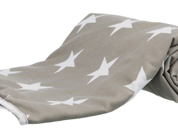 Deka Stars, tmavošedá/bílá