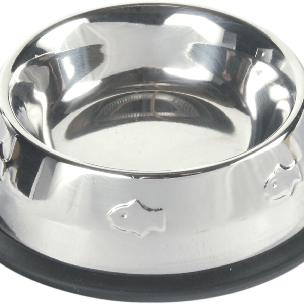 Miska nerez s gumou, motiv rybky 200ml/11cm
