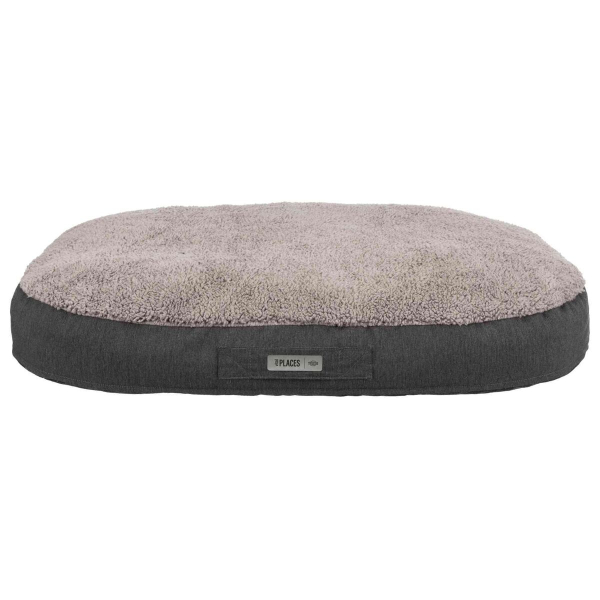 Ergonomický polštář BENDSON, oválný, 80 x 55 cm, tmavošedá/světlešedá