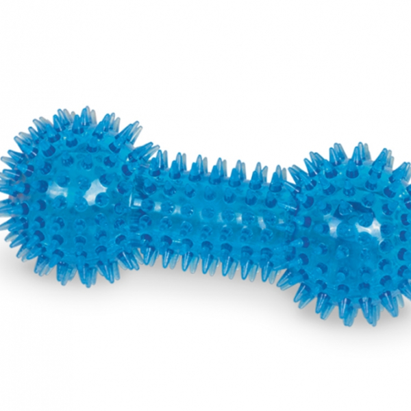 Nobby TRP Dumbbell hračka činka 15cm modrá