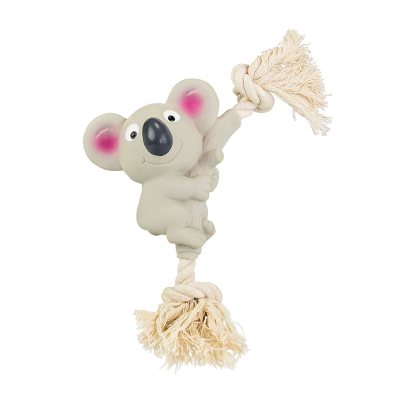 Koala na bavlněném laně se zvukem 10 cm, latex, HipHop