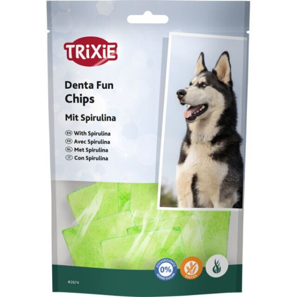 DENTAfun žvýkací chipsy+spirulina 50g