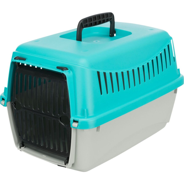 Transportní box CAPRI XXS: 26 x 25 x 39cm, max.do 4 kg - antracit/zelená
