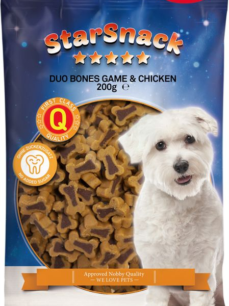 Nobby StarSnack Duo Bones pamlsek pro psy zvěřina+kuře