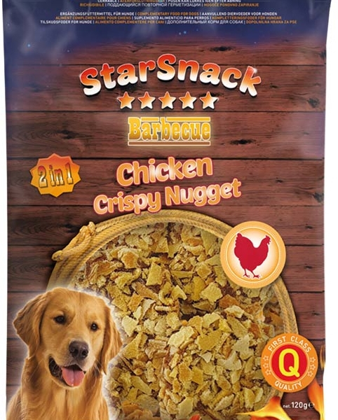 Nobby StarSnack BBQ pamlsky Kuřecí křupavé nugetky 120g