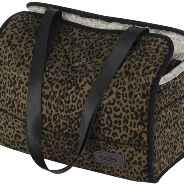 Nobby přepravní taška LEO pro psy do 6kg leopardí hnědá 35x20x30cm