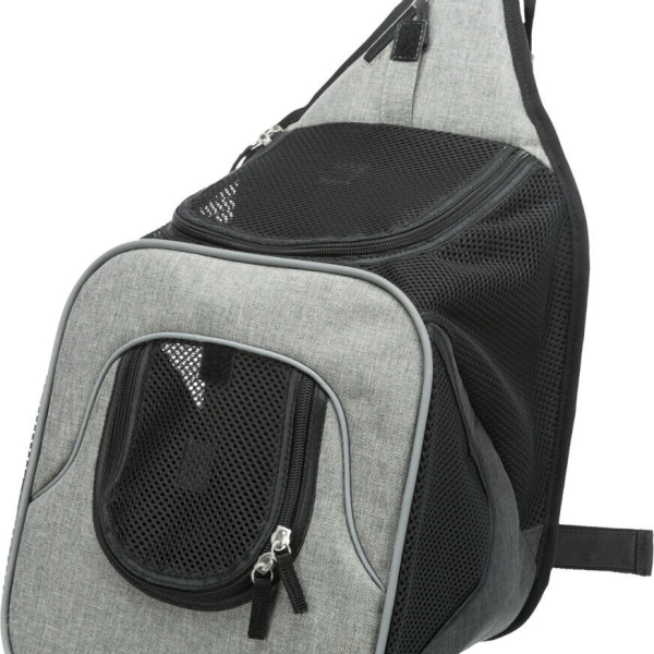 Nylonový batoh SAVINA klokanka 30x26x33cm černo-šedý (max. 10kg)