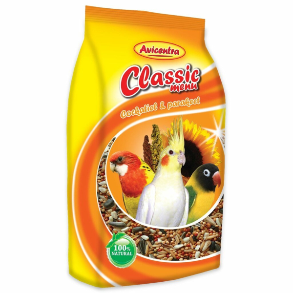 AVICENTRA CLASSIC menu malý papoušek