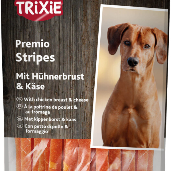 Premio CHICKEN CHEESE STRIPES - kuřecí pásky se sýrem 100g