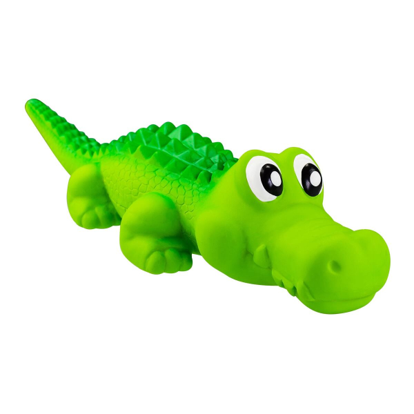 Krokodýl ležící se zvukem 31 cm, latex, HipHop