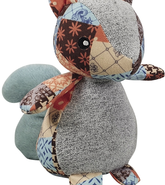 Nobby hračka pro psy Veverka Patchwork 20 cm