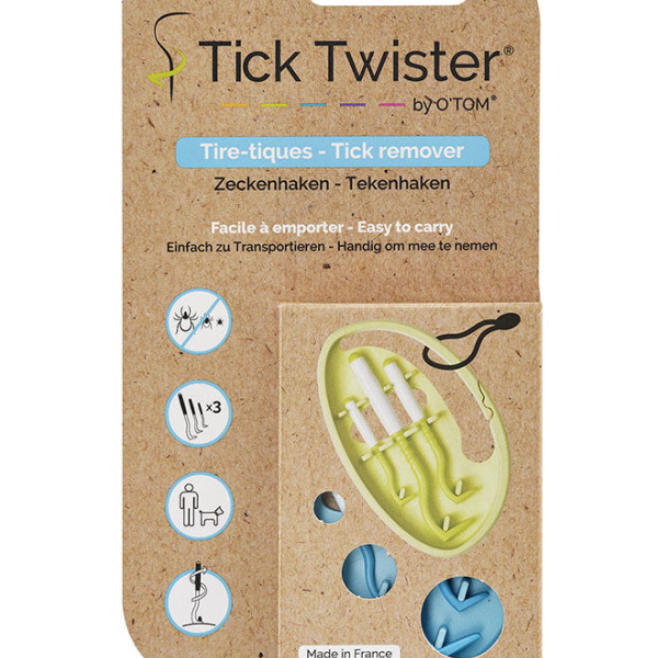 Tick Twister ClipBox 2ks - vytahovač na klíšťata v pouzdře [5] , plast/silikon, mix barev