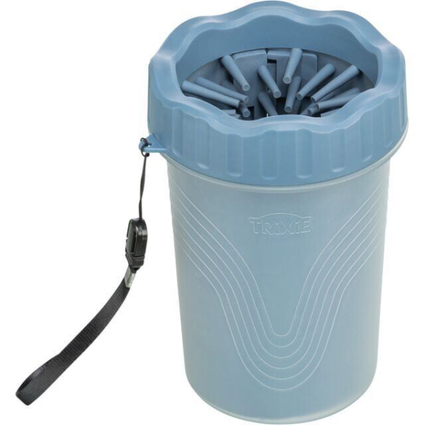 PAW CLEANER - kalíšek k čištění tlapek - silikon/plast, modrá