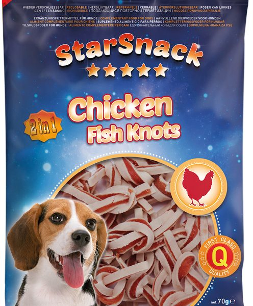 Nobby StarSnack Chicken Fish Knots pamlsky 70g